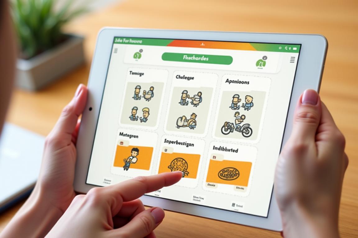 Tarjetas de estudio adaptativas para español